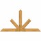 Ekena Millwork Saratoga Rough Sawn Timber Gable Bracket, Western Red Cedar, 84"W x 45"H x 6"D x 6"F, 13/12 Pitch GBW084X45X0606SAR00RWR - alternate 1